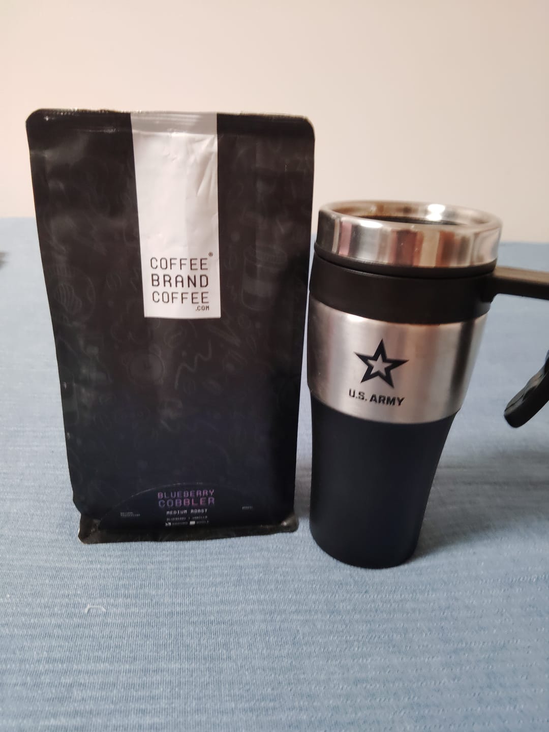 Customer photo review of Blueberry Cobbler Flavored Coffee