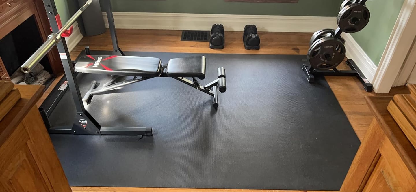 Customer photo review of GXMMAT Extra Wide Exercise Mat 7'