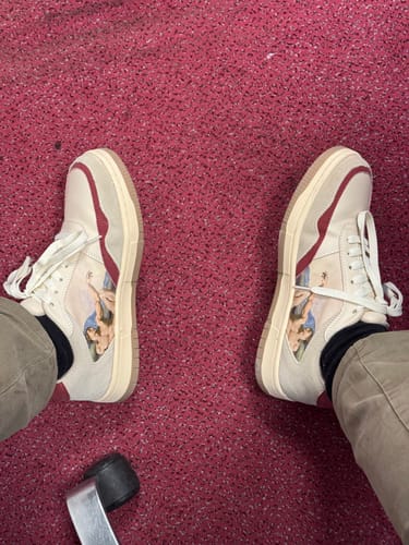 Customer photo review of The Creation of Adam Sneakers