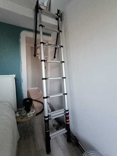 Customer photo review of Telescopic Loft Ladder GIRAFFE | 2.3 - 2.65M