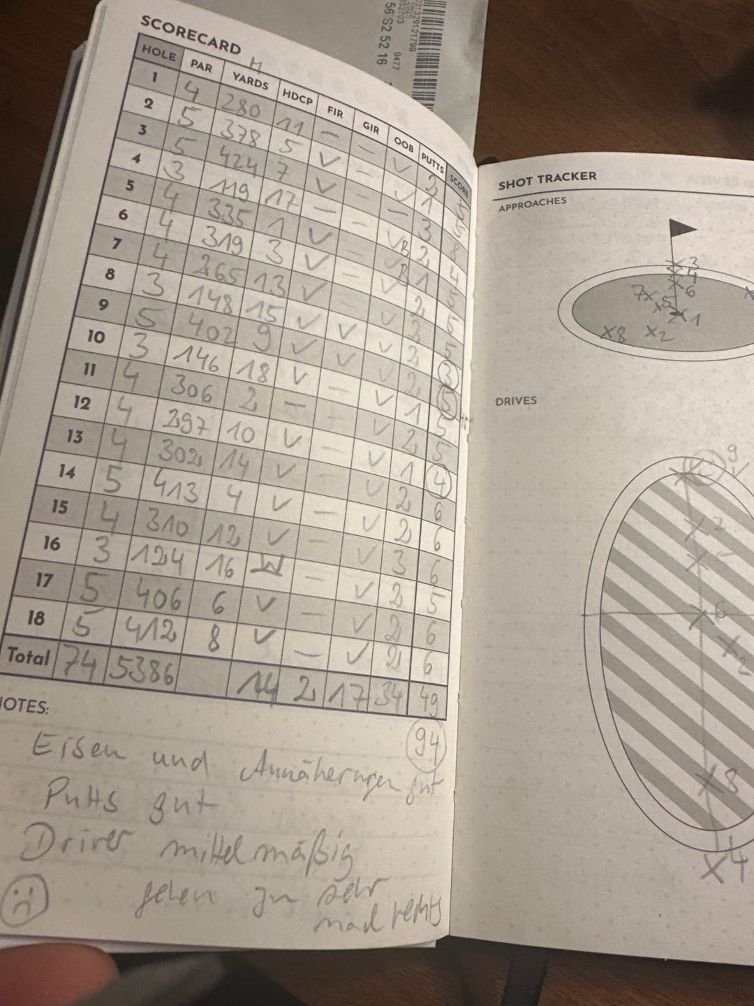 Customer photo review of The Performance Journal