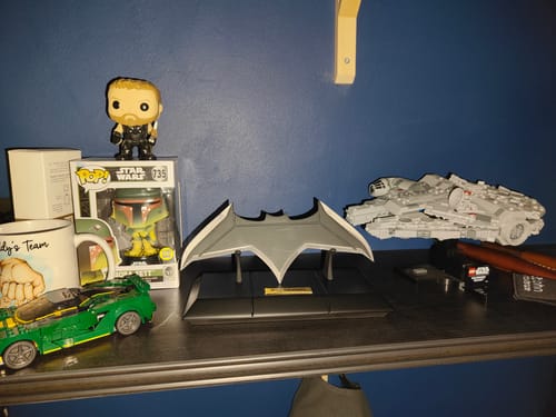 Customer photo review of Batman's Batarang with Display Stand