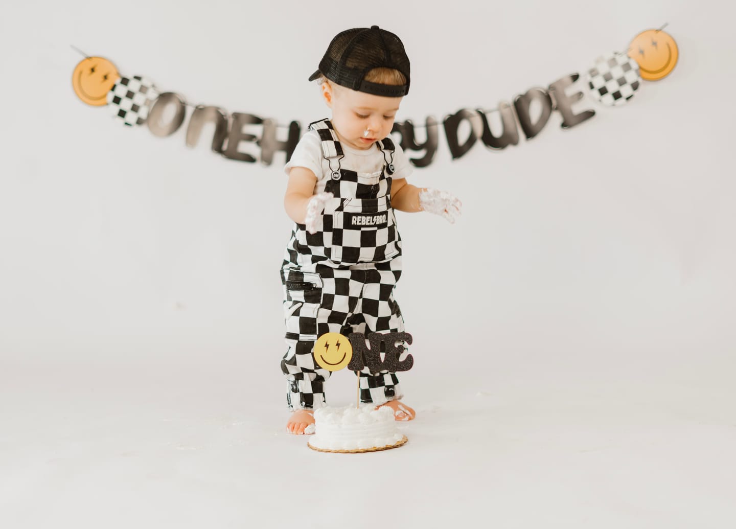 Customer photo review of The Live Fast Checkered Overall in Venice