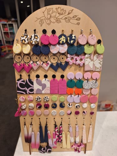Customer photo review of Floral Earring Stand