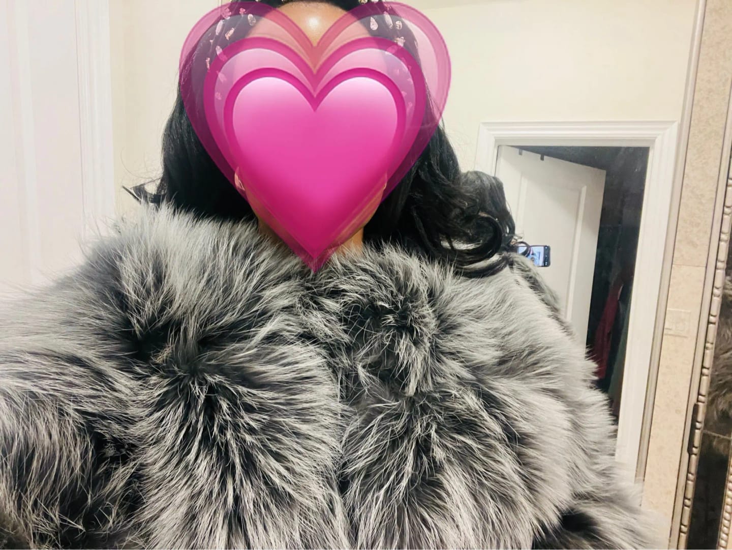 Customer photo review of Real Raccoon Fur Coat Luxury Thick Winter With Plush Collar And Tailored Silhouette — Natural | KIMLUD