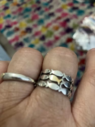Customer photo review of Swim Against The Current Ring