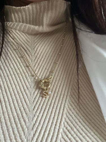 Customer photo review of Collana Chicco di riso semplice