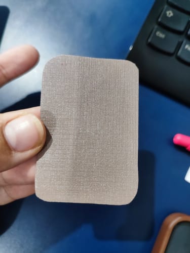 Customer photo review of SINTETICO DUNA 0.8MM FUNDO DE MALHA COR CAPUCCINO