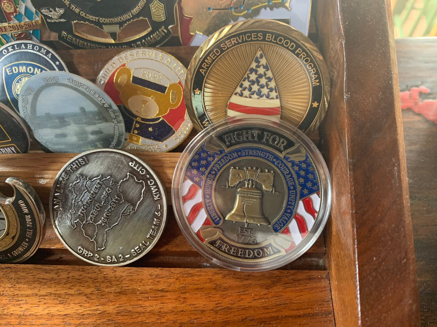 Customer photo review of Hold The Line Coins