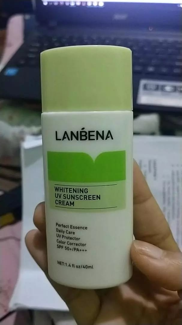 Customer photo review of Lanbena Whitening UV Sunscreen Cream