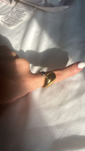 Customer photo review of Anillo Gota Chunky