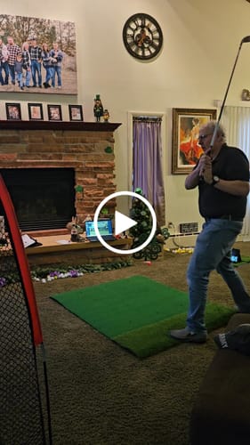 Customer video review of Swing Caddie SC4 PRO Launch Monitor and Golf Simulator