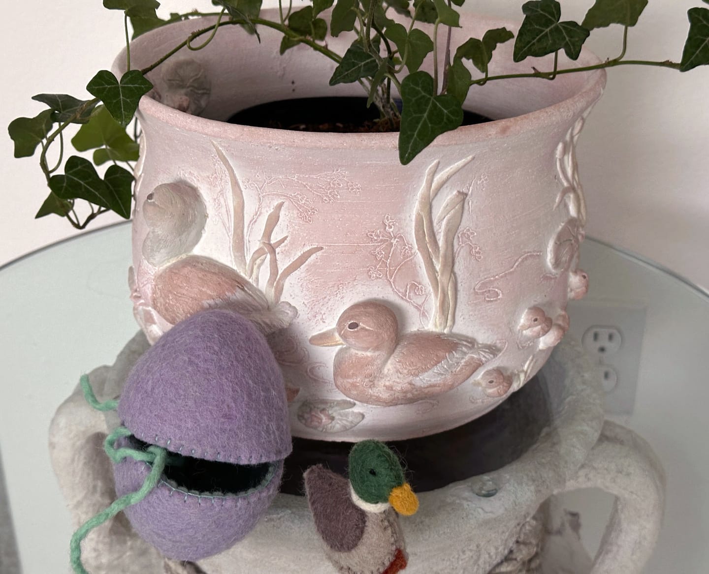 Customer photo review of Felt Surprise Egg with Duck Inside
