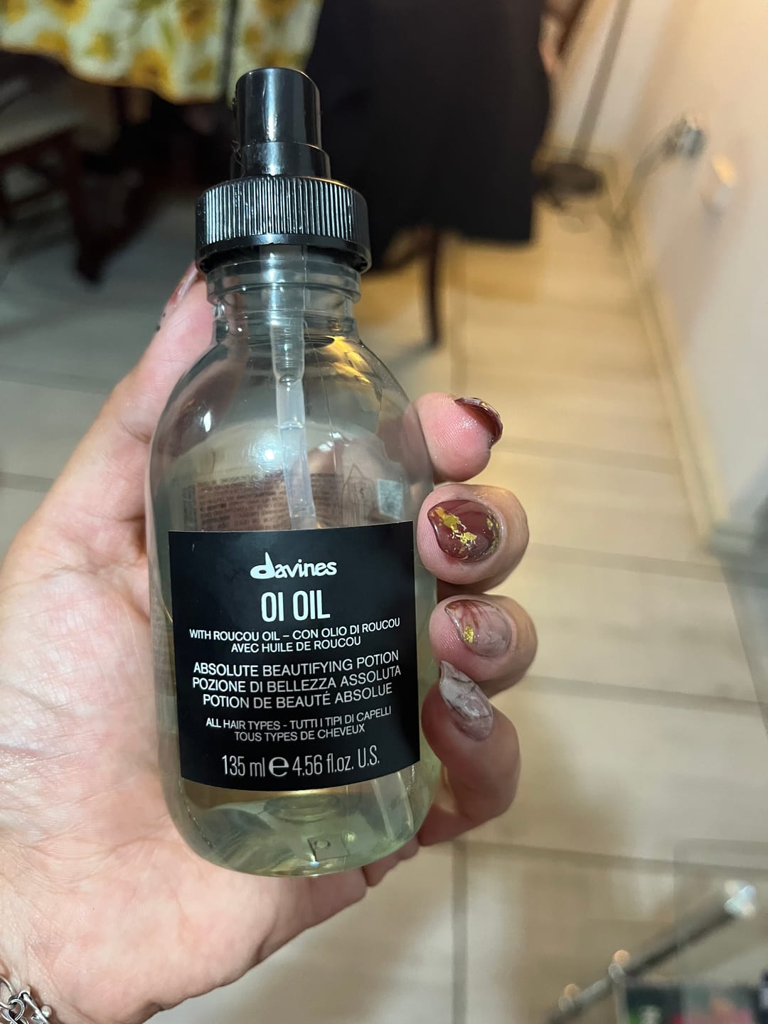 Customer photo review of Óleo Oi Oil Davines