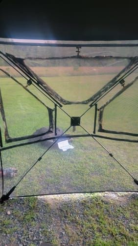 Customer photo review of FLASH SALE Vis360 See Through Silent 4 Full Panels Deer Hunting Blind