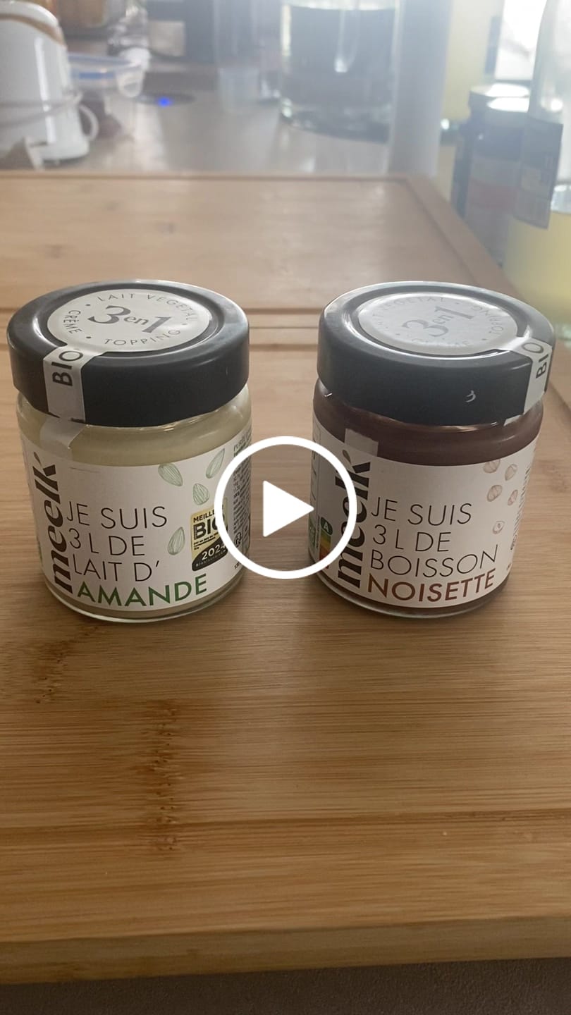Customer video review of Duo Meelk - 1 pot Amande et 1 pot Noisette