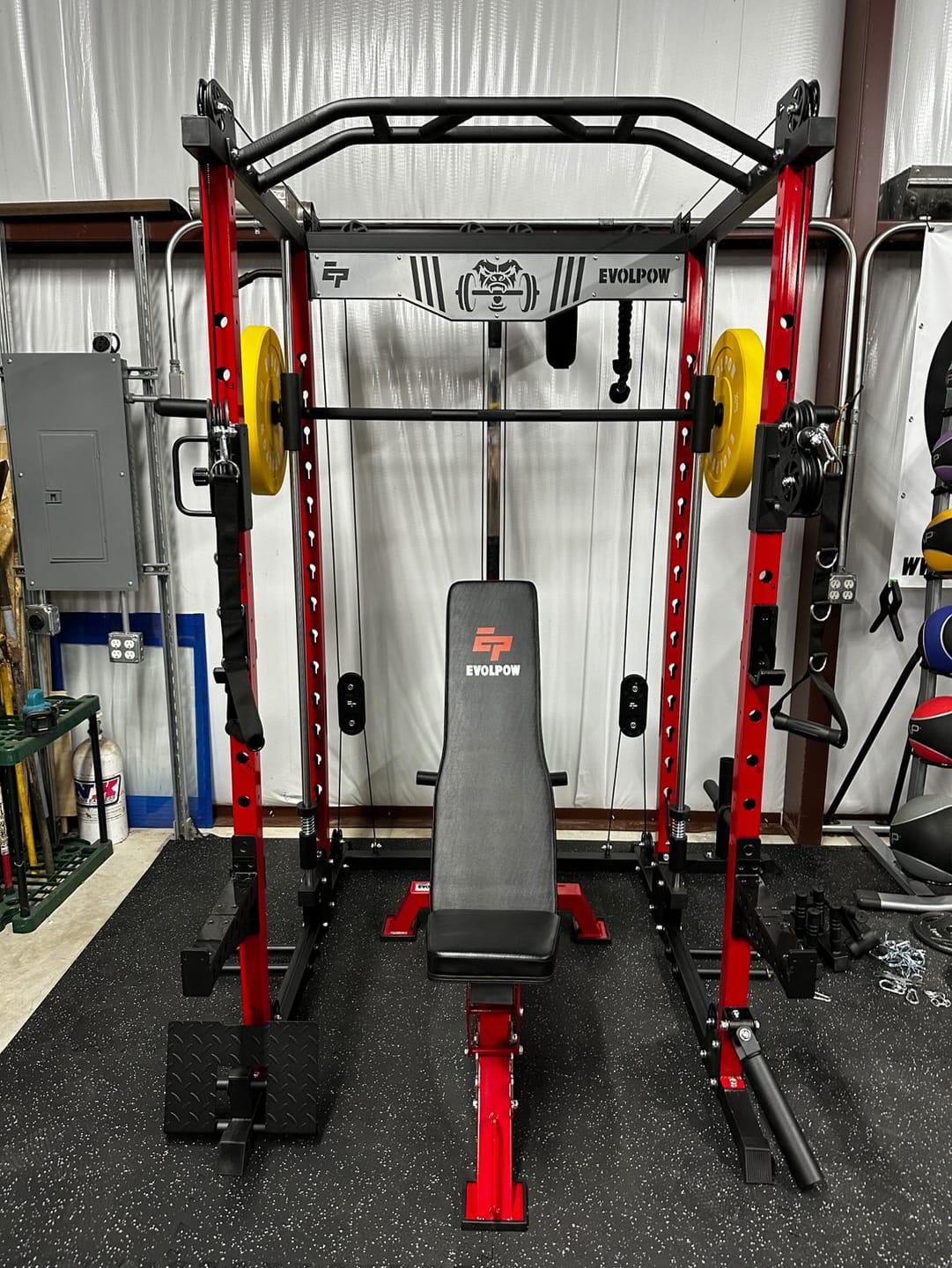 Customer photo review of EVOLPOW M2D Brute All-in-One Smith Machine Home Gym