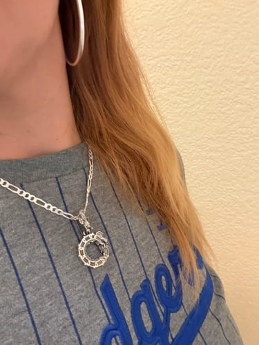 Customer photo review of Quetzalcoatl Pendant