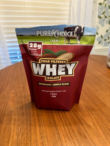 Customer photo review of Whey Protein Isolate Chocolate