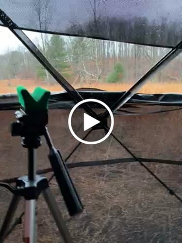 Customer photo review of VisMaster 270° See-through Hunting Blind with No-Trip Door