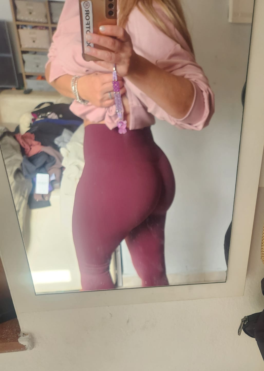 Customer photo review of Leggings Confidence Merlot