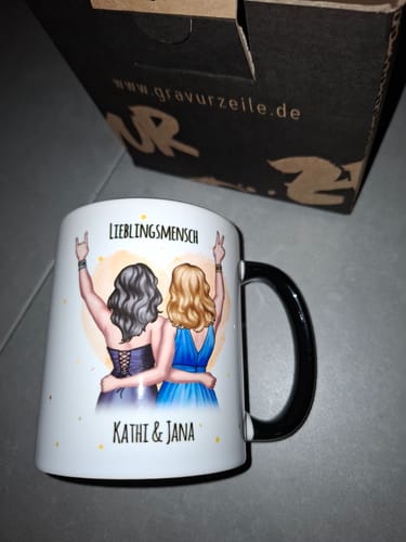 Customer photo review of Bedruckte Tasse mit Konfiguration - Beste Freundin