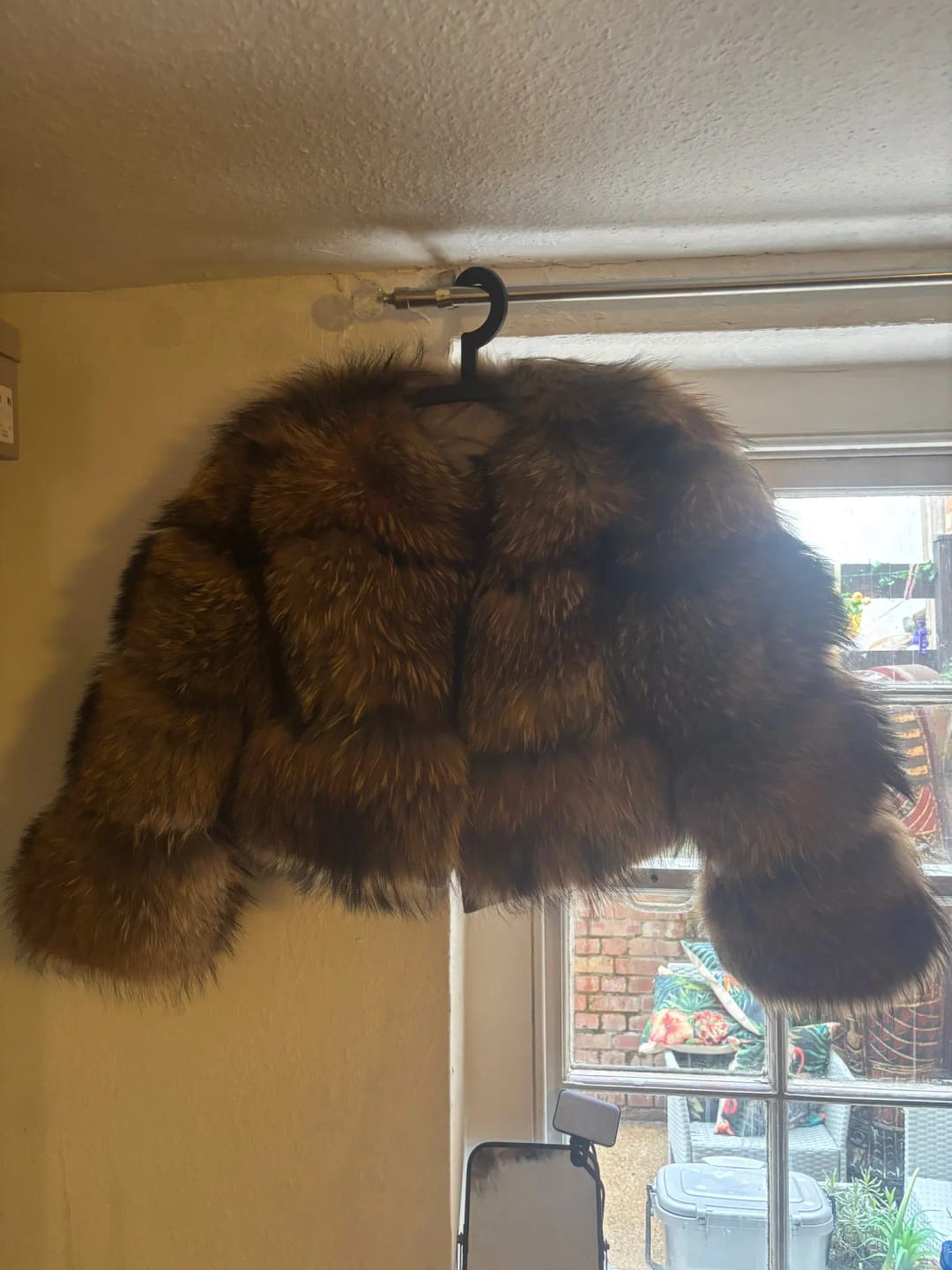 Customer photo review of Real Raccoon Fur Coat Luxury Thick Winter With Plush Collar And Tailored Silhouette — Natural | KIMLUD