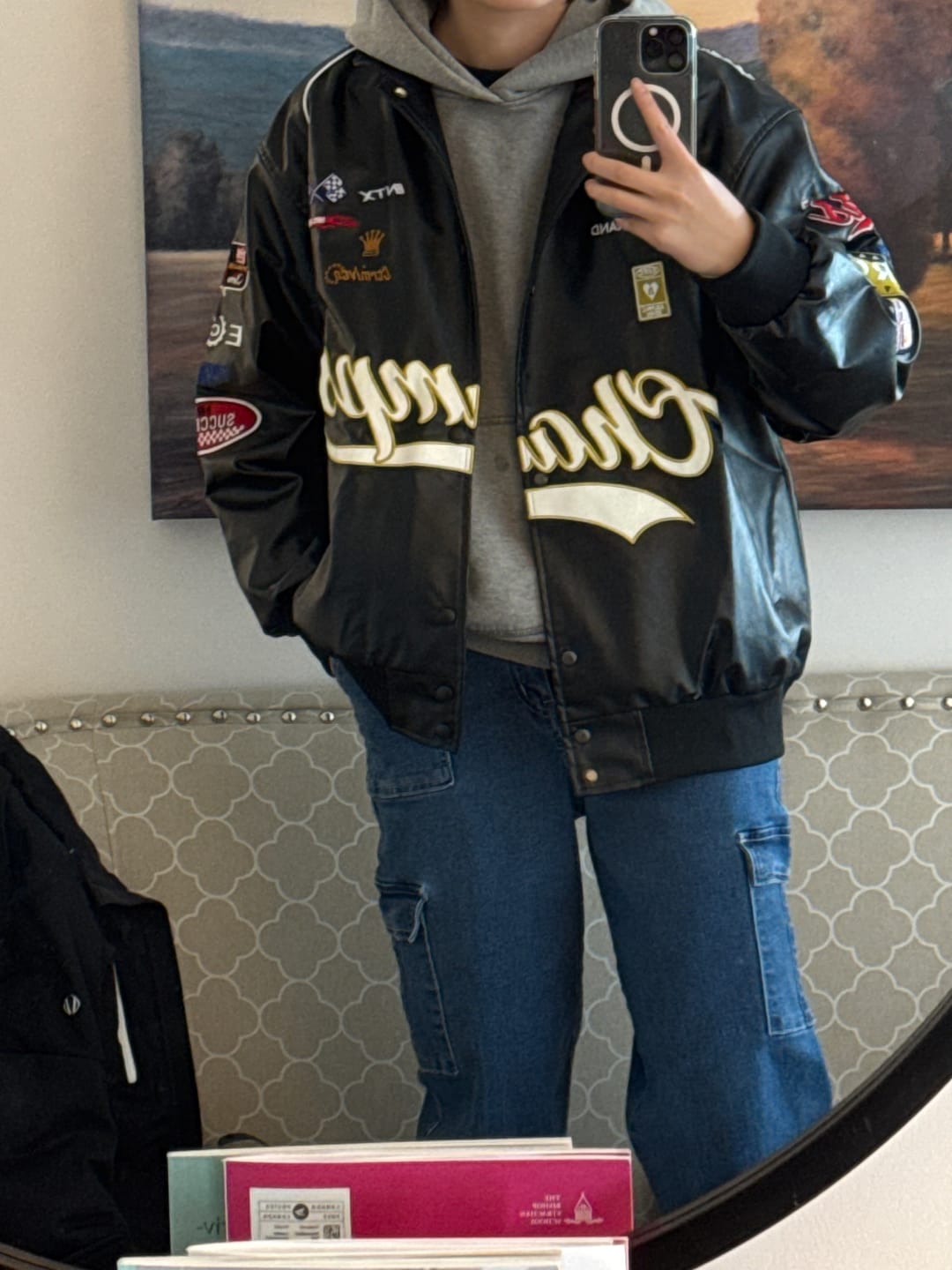 Customer photo review of Aelfric Eden Racing Leather Jacket