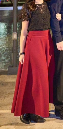 Customer photo review of Classical flared skirt for women j001#