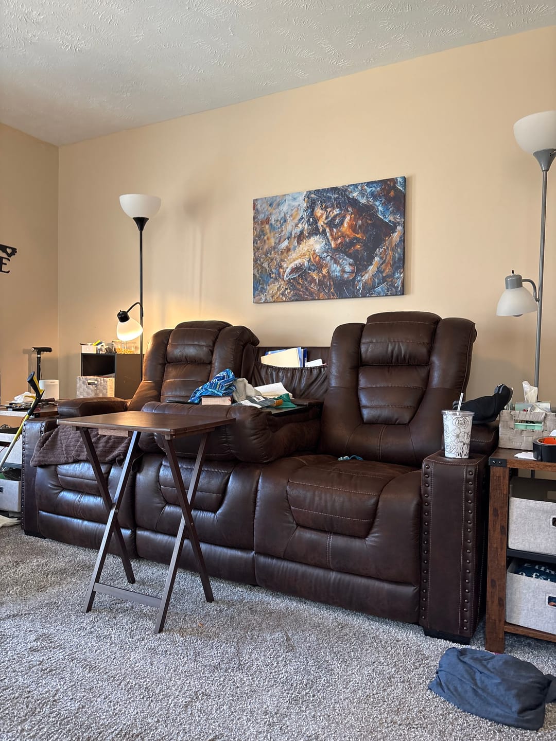 Customer photo review of Abstract Painting of Jesus and Lost Lamb Wall Art Canvas