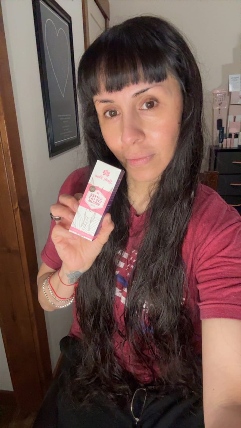 Customer photo review of Coffee Eye Lift Serum - 1 oz