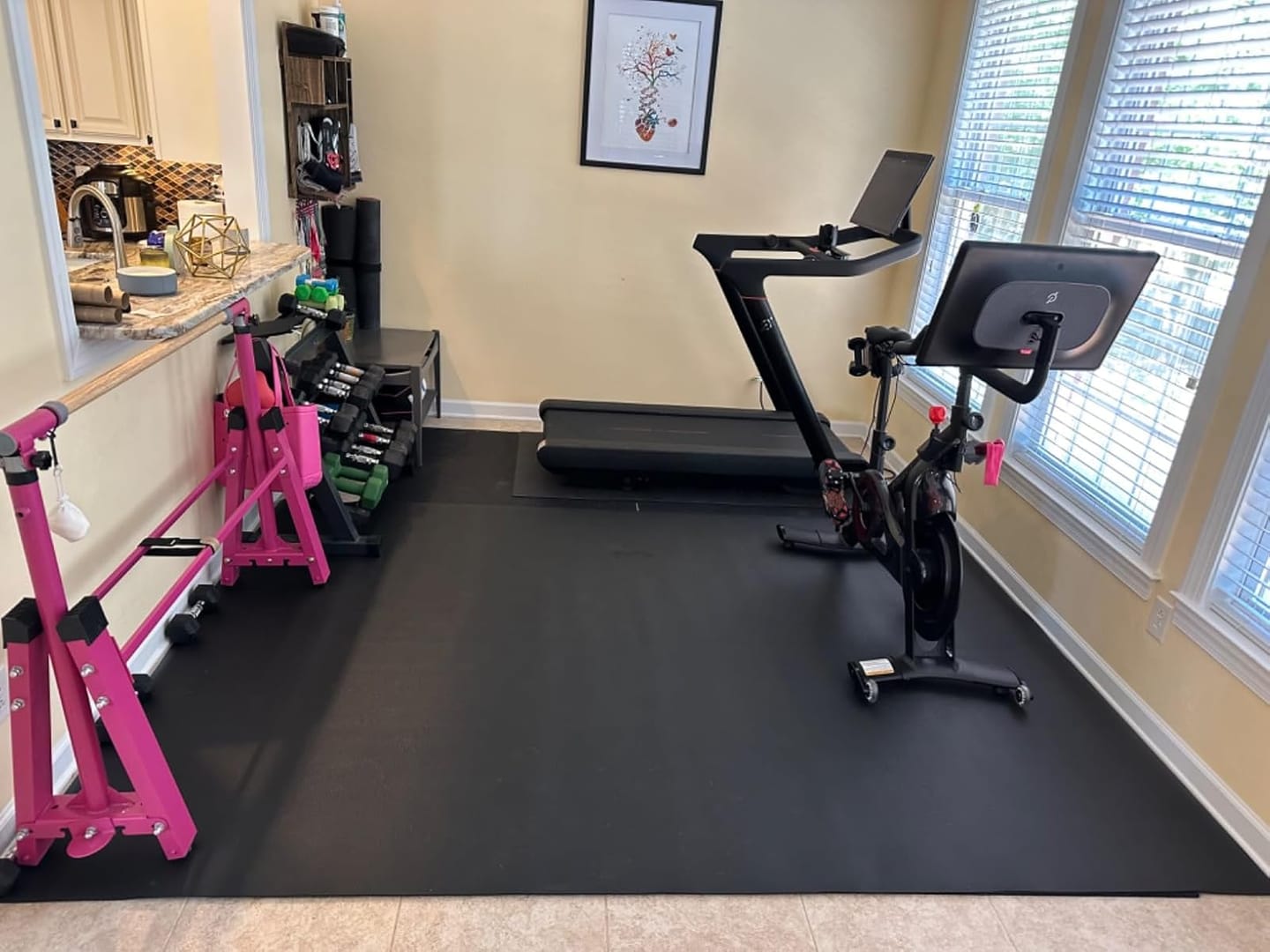 Customer photo review of GXMMAT Extra Wide Exercise Mat 7'