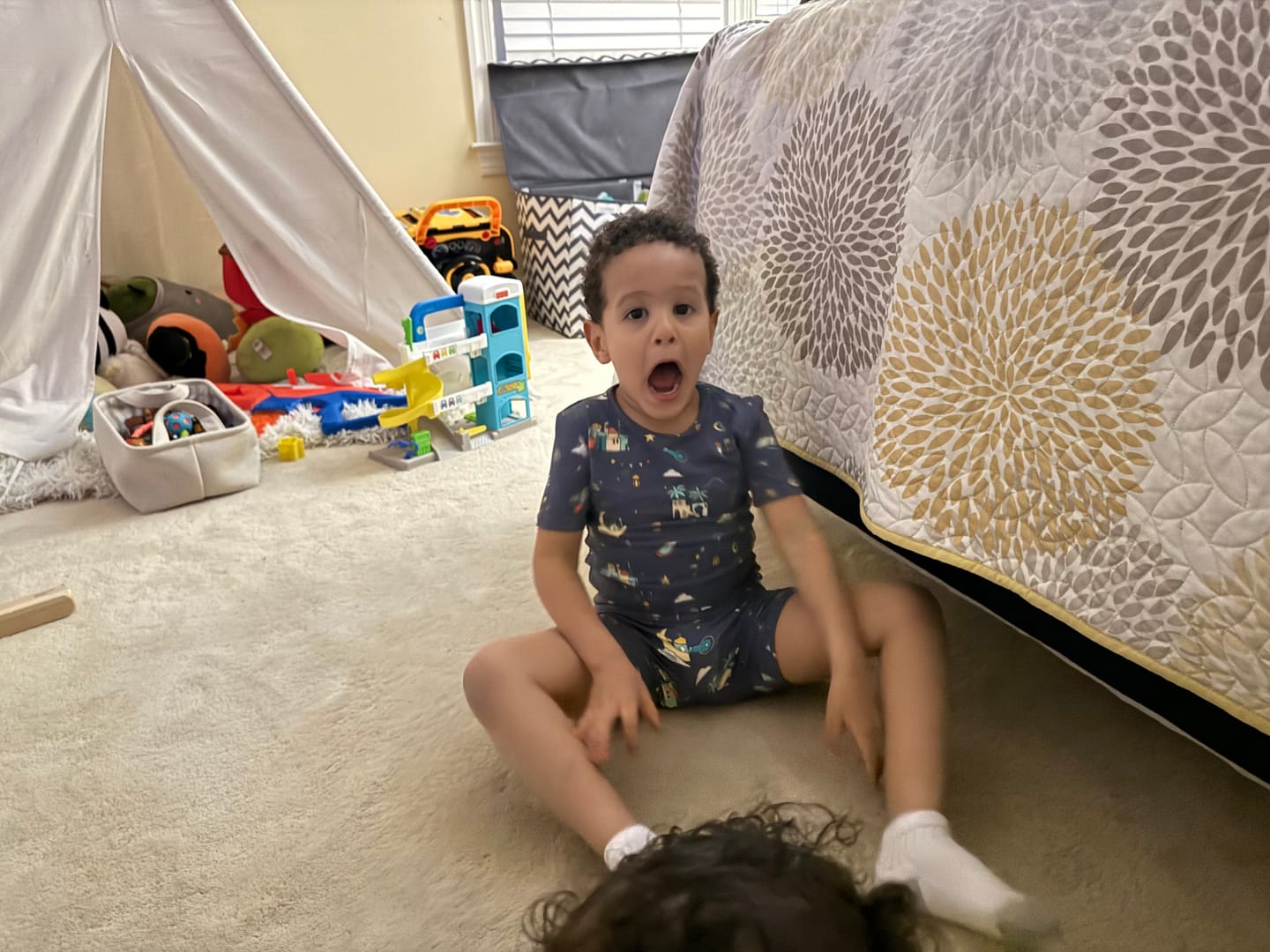 Customer photo review of Ramadan Bamboo Kids Pajama Short Set