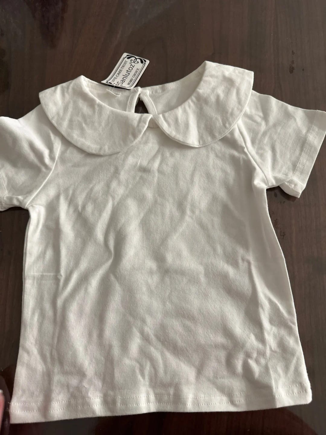 Customer photo review of Girls Peter Pan Collar Shirt
