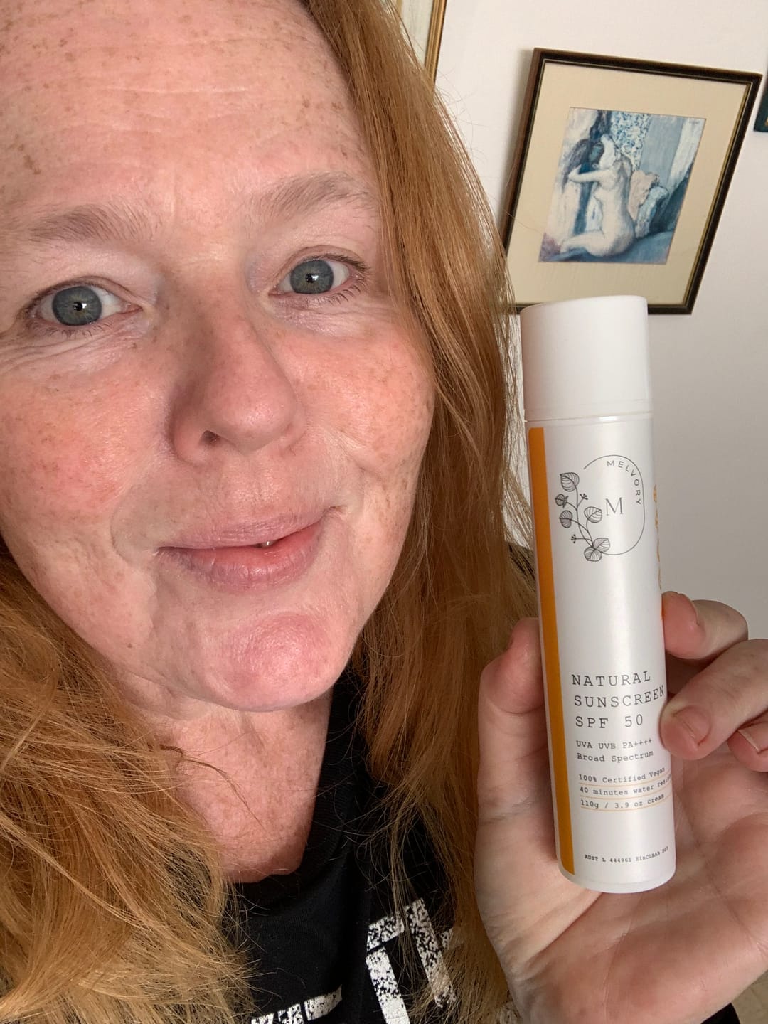 Customer photo review of Natural Sunscreen SPF 50