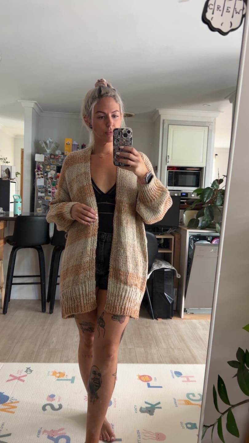 Customer photo review of Cassidy Cardi | Beige
