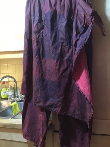 Customer photo review of Plus Size Patchwork Vintage Summer Women Linen Pants