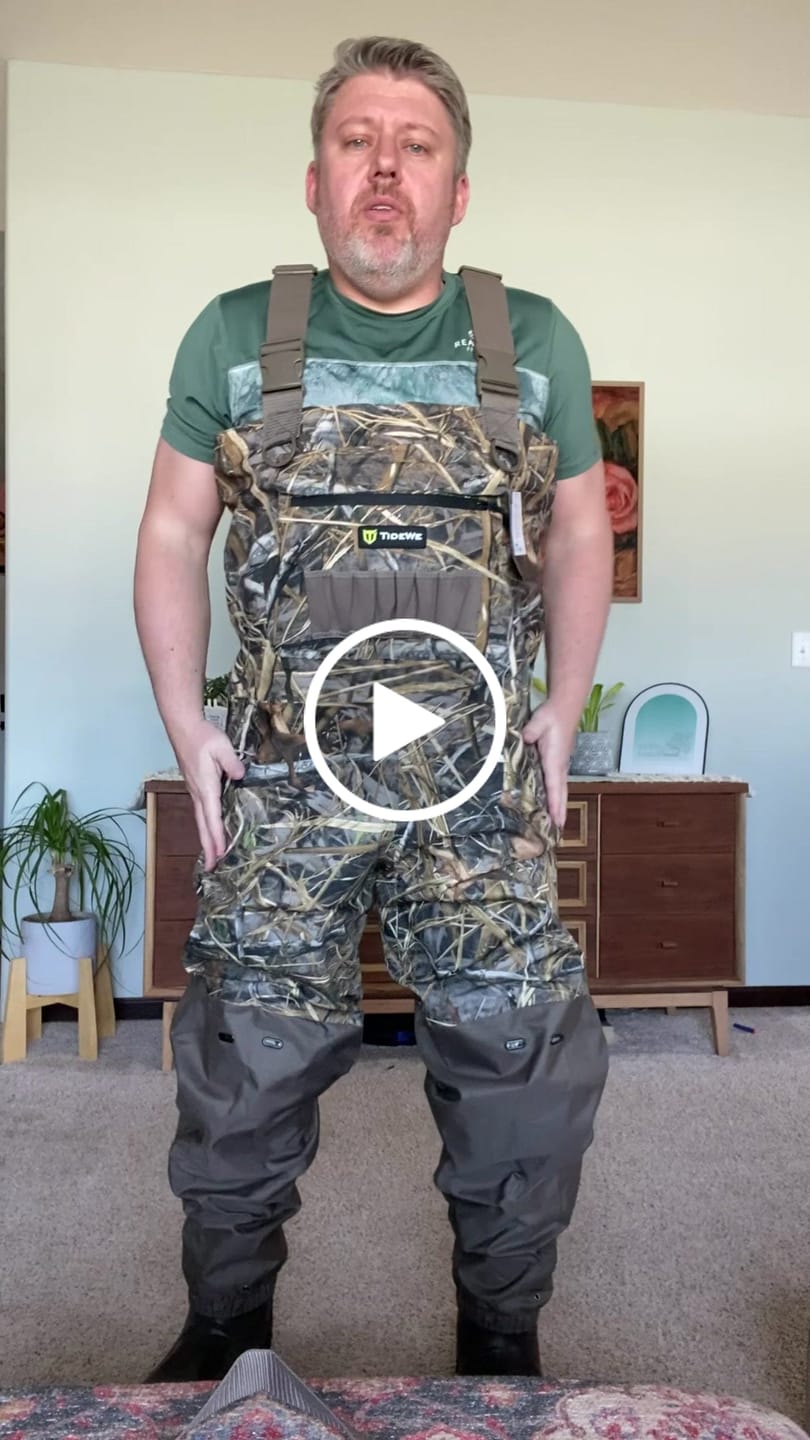 Customer video review of AquaWade Duck Waterfowl Hunting Breathable Chest Waders