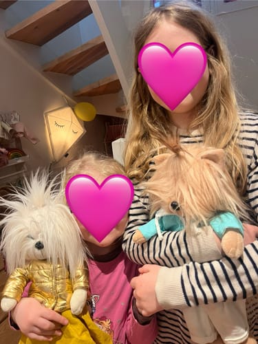 Customer photo review of Lucky Mimi Plush – Pink Heart Edition | Orange Toys
