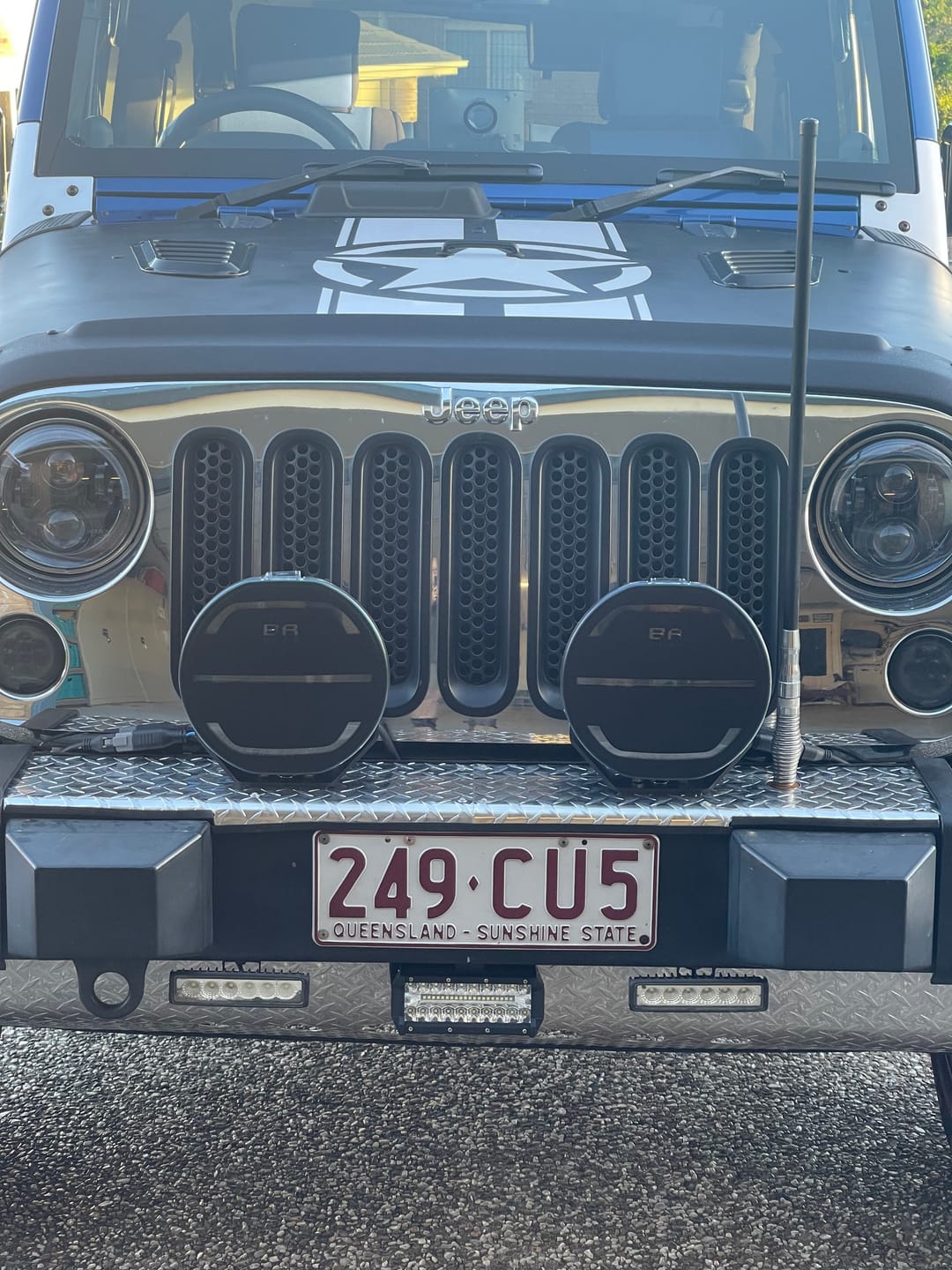 Customer photo review of Covert 9 Inch LED Driving Lights (PAIR W/HARNESS)