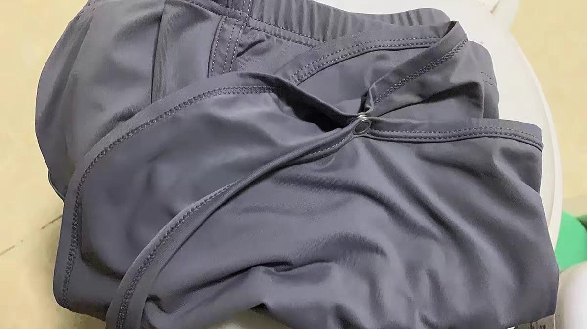 Customer photo review of Men's Detachable Ice Silk Underwear Home Pants