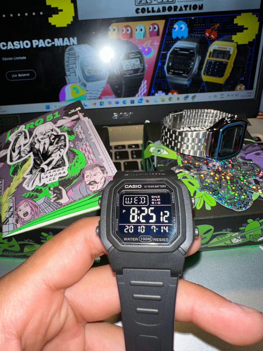 Customer photo review of Reloj Casio Vintage W-800H-1BVCF Negro Pantalla Negativa