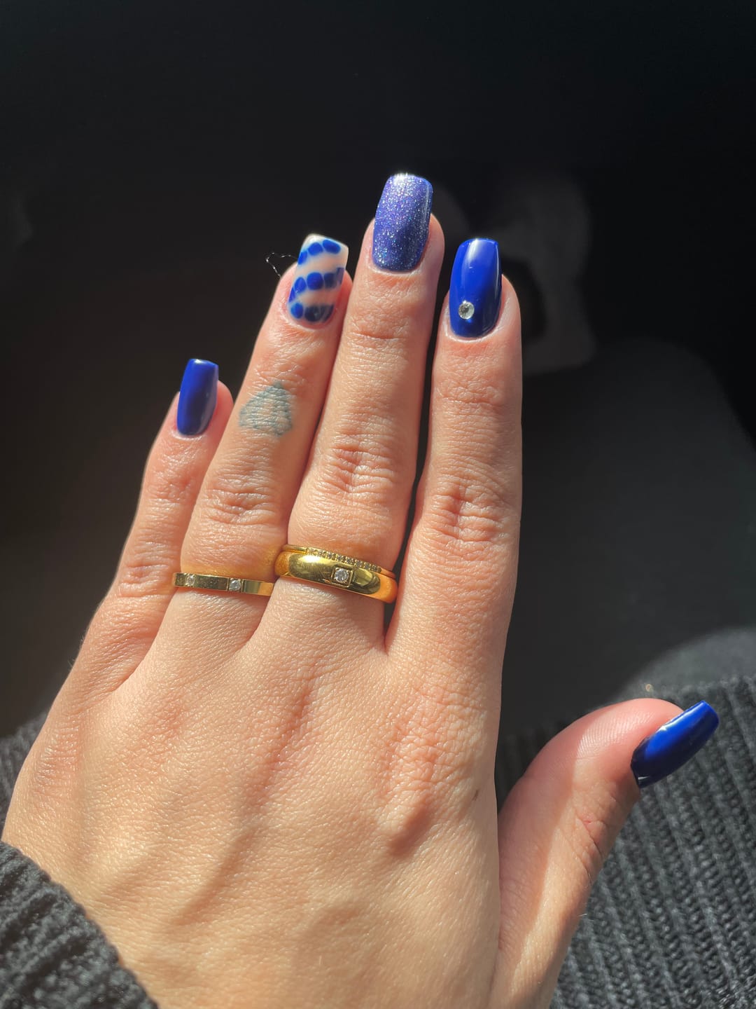 Customer photo review of Single Shine Ring | 18K vergoldet