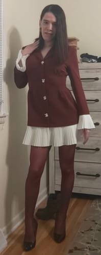 Customer photo review of PLAY - FREE HUGGING SEAMLESS TIGHTS - SEMI OPAQUE