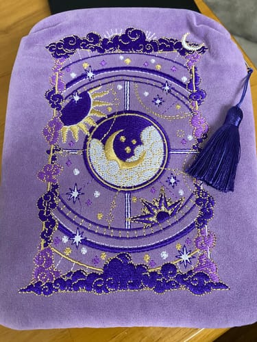 Customer photo review of Otherworldly E-Reader Sleeve - Lilac