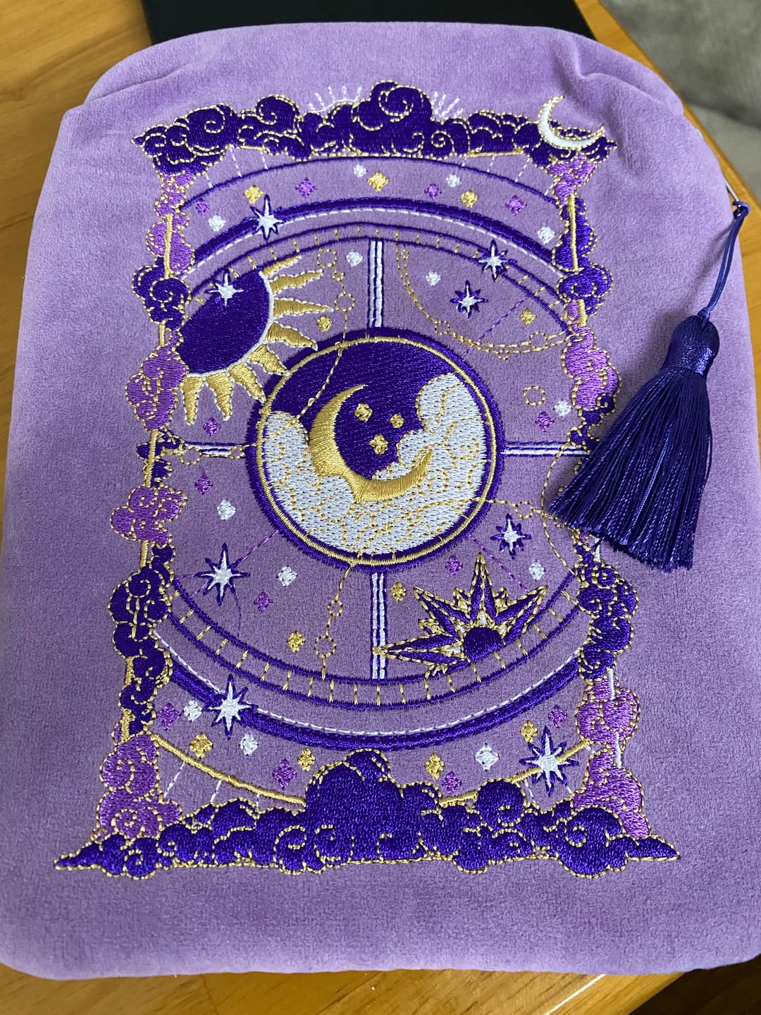 Customer photo review of Otherworldly E-Reader Sleeve - Lilac