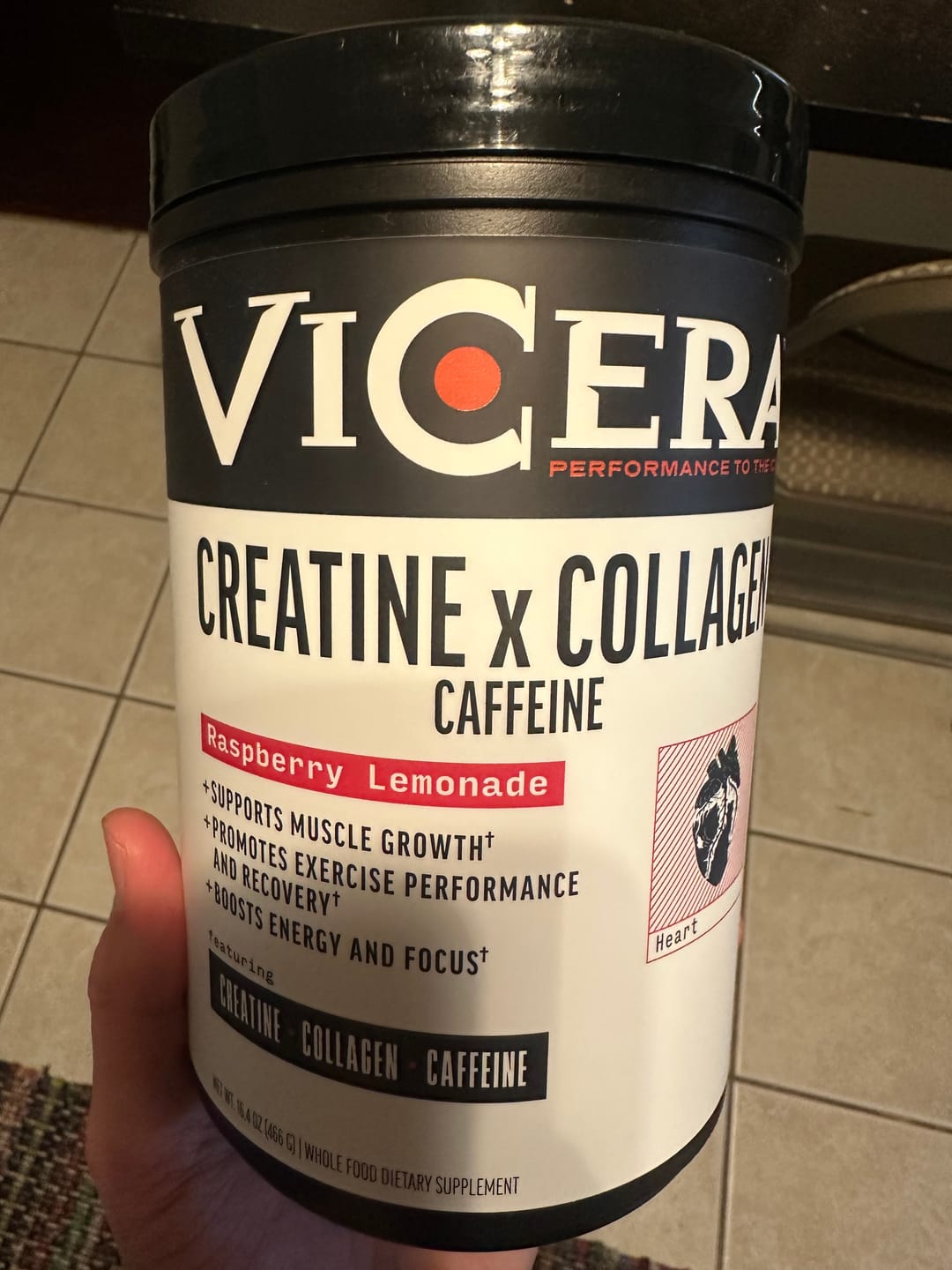 Customer photo review of CREATINE X COLLAGEN X CAFFEINE | RASPBERRY LEMONADE