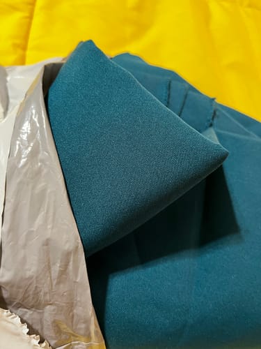Customer photo review of Dark Teal 100% Polyester Round Tablecloth 120"