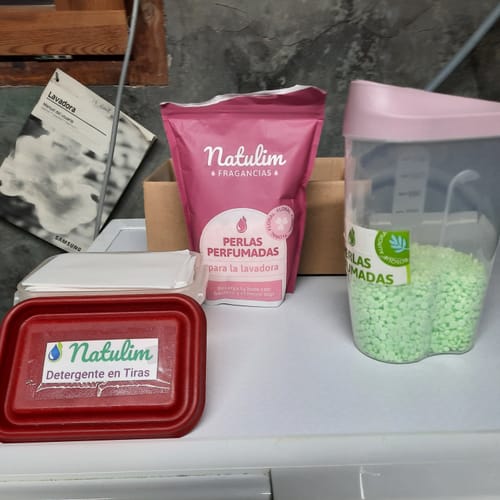 Customer photo review of Eco-Tiras de Detergente 40 lavados Natulim