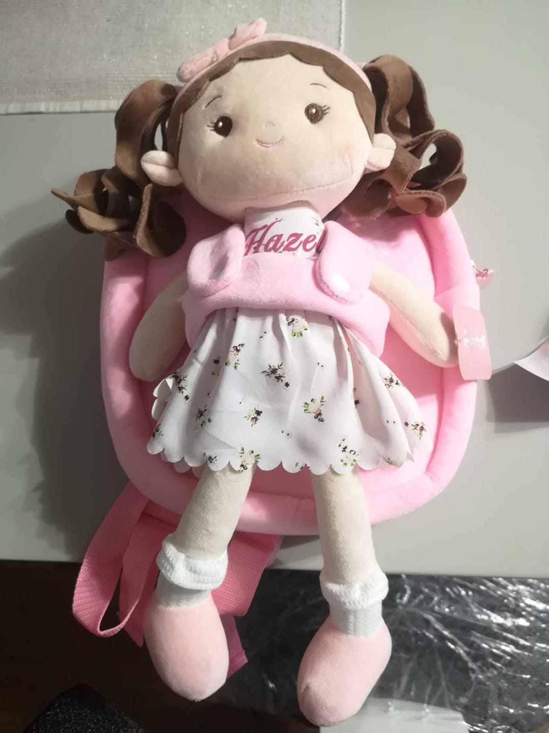 Customer photo review of Personalized Princess Breeze Doll Carrier Backpack